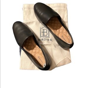 REPOSH Birdies the Starling black leather flats sz. 9, worn once, no box